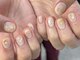 ガーランドネイル(Garland nail)の写真/《爪を長く出来ない方もニュアンスデザインで可愛く！》ちび爪/深爪/仕事柄長くできない方にオススメ◎