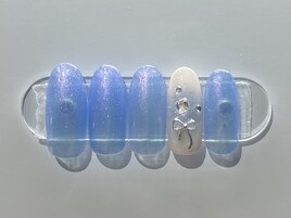 春/リボン/シンプル/ストーン