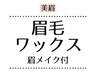 【美眉スタイリング】眉毛ワックス+眉メイク付 60分