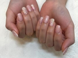 オーロラ　ぷっくりフラワー