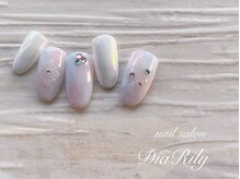 ディアリリー(Dia Rily)/冬ネイル　オーロラミラーネイル