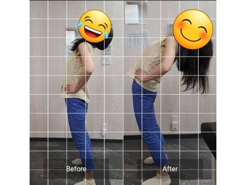 ナオル整体 西川口院(NAORU整体)/お客様のbefore/after　後屈動作