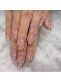 フラッシュネイルグラデーション