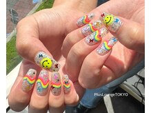 プルースラウンジ トウキョウ(Plus Lounge TOKYO)/カラフルポップネイル♪