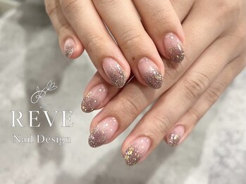 レーヴ(REVE)/ラメグラデーションネイル
