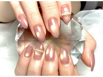 アールケーネイル 中野坂上(RK nail)/水光マグ新規¥5500 追加アート