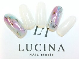 NO-80 かすれパステルネイル