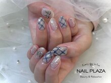 ネイルプラザ 河原町OPA店(NAIL PLAZA)/チェックネイル