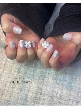 リッシュ ドゥ(RICHE deux)/ガーリーツイードネイル