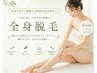【脱毛初心者歓迎】全身脱毛(顔・VIO込)¥23000→¥12000(男性+¥1100)