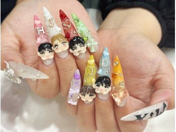 ハミ 新大久保(H'ami)の写真/初回オフ無料/最終21時♪ワンホン&韓国パーツが豊富で大人気＊持込み◎90分やり放題¥7980で理想のネイルに