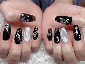 レアネイル 新宿(le'a nail)/中国風マグネットネイル