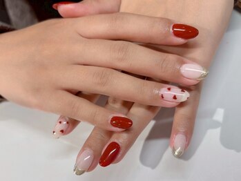 サロンドフェイス(Salon de Faith)/バレンタインネイル