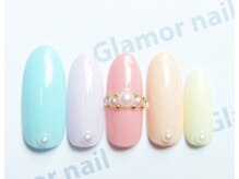 グラマーネイル(Glamor nail)/パステルカラー☆¥7,500