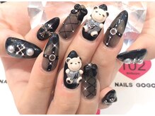 ネイルサロン ネイルズゴーゴー 渋谷店(NAILSGOGO)/3d ピアス くま キャラクター