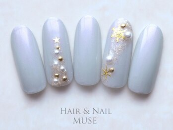 ミューズ MUSE 四街道大日店/大人クリスマスツリー雪結晶ラメ