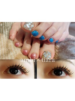 ネイル・アイメニューの同時施術が可能