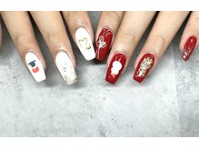 ケーエヌ(KN)/手描き干支モチーフネイル