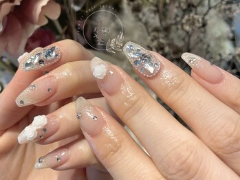 フルゥイケブクロ(fl`IKEBUKURO.)/ワンホン/埋め尽くし/薔薇ネイル