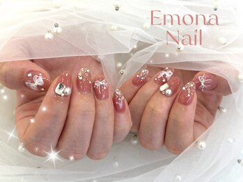 エモナネイル 博多駅前(Emona Nail)の写真/毎月の"可愛い"をリーズナブルに＜シンプルだけど映える手元＞ガラスフレンチ/パラジェル/フィルイン