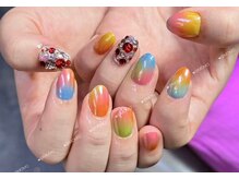 モモネイル(MOMO nail)/カラフル，キラキラ