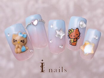 アイネイルズ 町田店(I nails)/日焼けキティネイル11500円