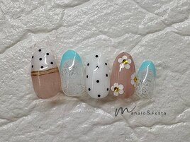 #ドットネイル　#ホログラム