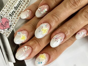アイル ビューティーサロン(Airu Beauty Salon)/プルメリア３Ｄ・夏ネイル