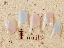 アイネイルズ 町田店(I nails)/オーロラ塗りかけホロ6480円
