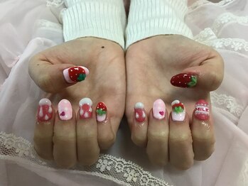 ネイルサロン パピリオ(Nail Salon papilio)/イチゴネイル