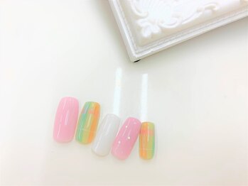 ネイルサロン アミ(Amie)/チェック☆ワンカラー