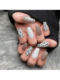 leopard × white