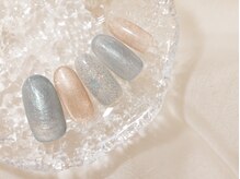 ヴァンネイル みなとみらい馬車道(VINGT NAIL)/* 大人ブルー夏ネイル*