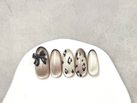 ツイードリボンネイル