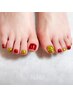 【FOOT】個性派マグネット&ミラー&フラッシュネイル:¥7000