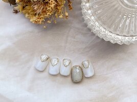 塗りかけマグネットネイル