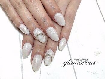 ネイルグラマラス 西新井店/《パラジェル》上品 ホワイト