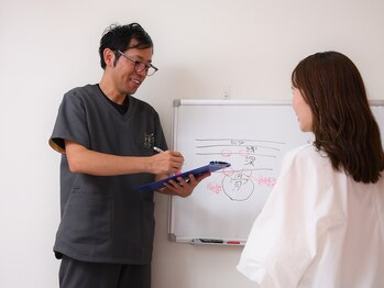 やわらぎ治療院/施術説明風景