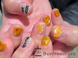 ニュアンスオレンジネイル