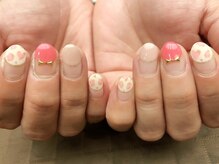 プラハネイル(+HER 美甲)/ハートレオパード×マット