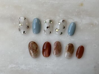 シンネイル(shinn.nail)の写真/【ファッションに溶け込むニュアンスネイル】『5artニュアンス¥8,500』朝9時～OK！初回オフ無料◎