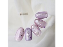 グラティフィー(gratify)/ラベンダー×マグネットネイル