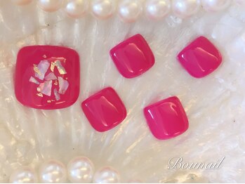 ネイルアンドアイラッシュ ボネール 銀座店(lash Bounail)/シンプル フット 8980円