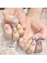 リルガーデン 新宿南口(Lil' Garden)/カラフルひまわりネイル