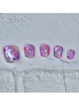 ビューティーフロア ビビット サロンアンドスクール(BEAUTYFLOOR vivid salon&school)/ぷっくりマーブルネイル★