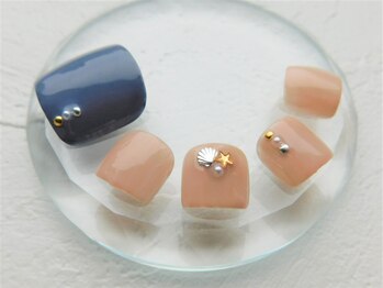 ネイルクリニック(NAIL CLINIC)/フットジェルネイル/夏/デザイン