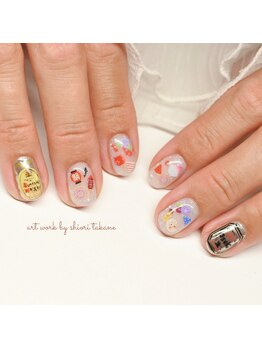 ピオネイル(pionail)/ビールに夏祭りネイル