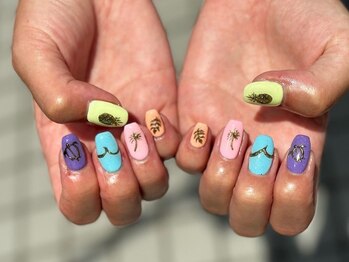 ガーデン ヘア&エステ&ネイル Garden/ヤシの木ネイル