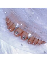 ネイルサロン ヴェルニ(NAIL SALON VERNIS)/色々混ぜたラメfootnail