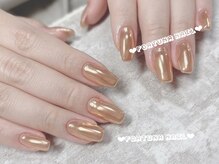 フォルトゥーナ 神田(Fortuna)/オレンジミラーネイル